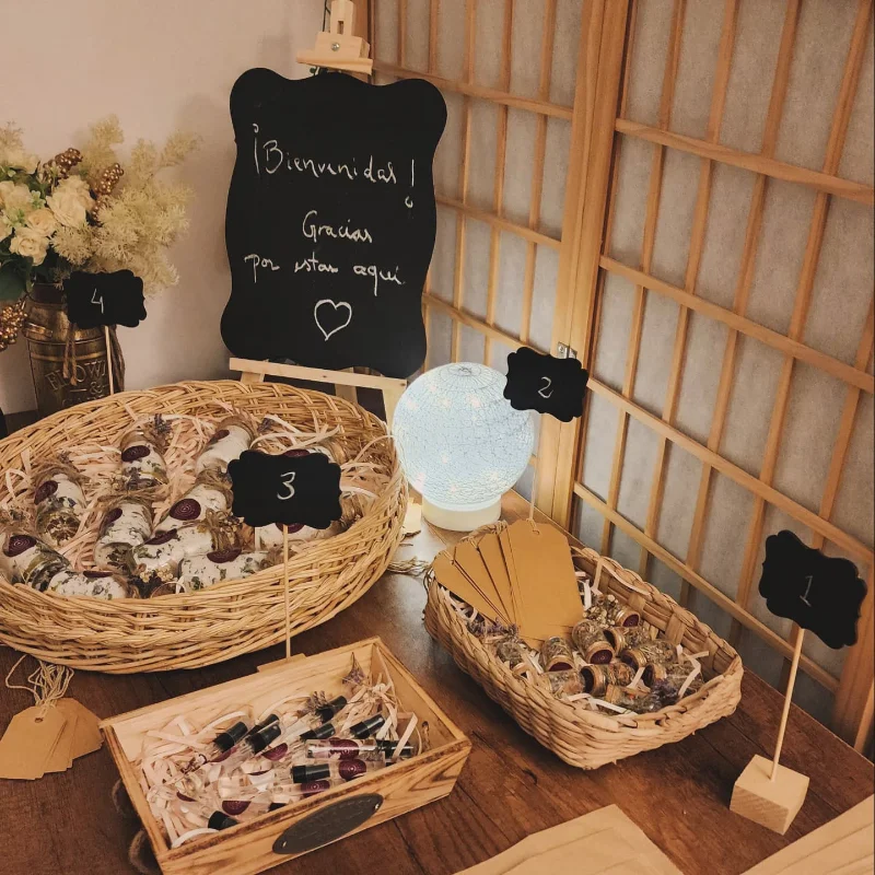 Detalles preparados para una experiencia de bienvenida